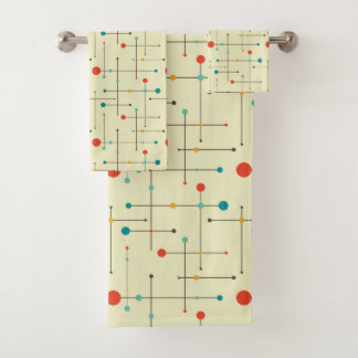 Serviettes De Bains Modernes Du Milieu Du Siècle