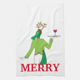 Serviettes de bar de Noël personnalisées