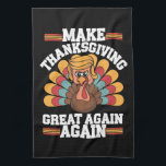 Serviettes de cuisine<br><div class="desc">Rendre sa grandeur à Thanksgiving Trump Turquie 2024 Cadeau</div>
