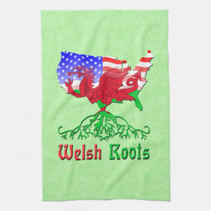Serviettes de cuisine American Welsh Roots