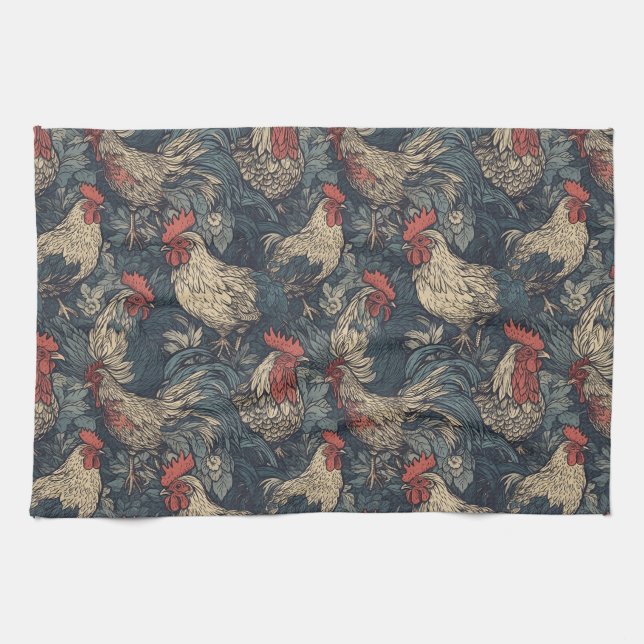 Serviettes de cuisine Americana Rooster (Horizontal)