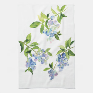 Serviettes de cuisine aux fruits aux bleuets