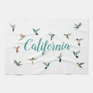 Serviettes de cuisine California Hummingbirds