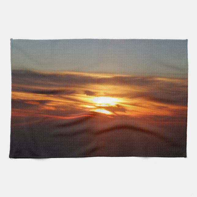 Serviettes de cuisine coucher de soleil (Horizontal)