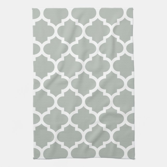 Serviettes de cuisine de gris argenté de (Vertical)