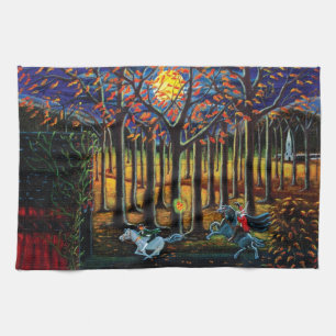 Serviettes de cuisine de Halloween "cavalier sans