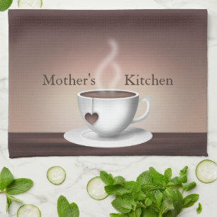 Serviettes de cuisine de Latte de café