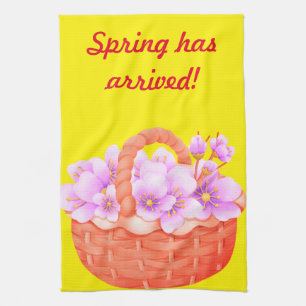 Serviettes de cuisine de printemps