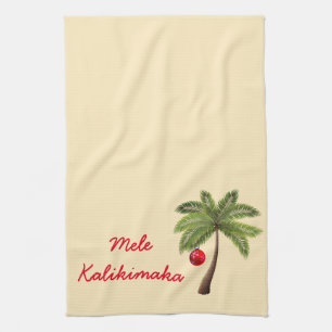 Serviettes de cuisine de vacances Mele Kalikimaka