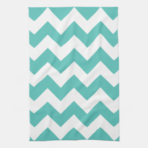 Serviettes de cuisine de zigzag de Chevron de