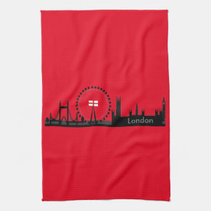 Serviettes de cuisine d'oeil de Londres