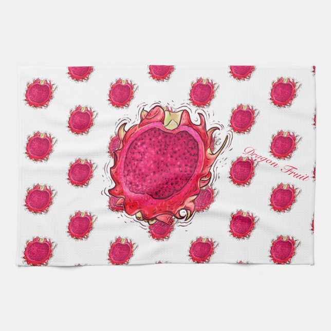 Serviettes de cuisine Dragon Fruit (Horizontal)