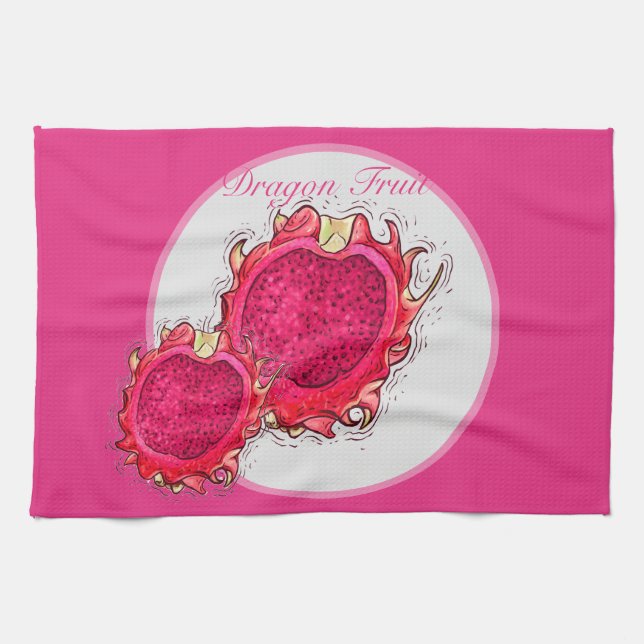 Serviettes de cuisine Dragon Fruit (Horizontal)