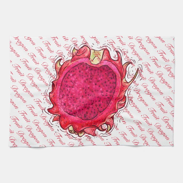 Serviettes de cuisine Dragon Fruit (Horizontal)