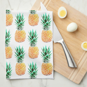 Serviettes de cuisine en ananas tropicaux