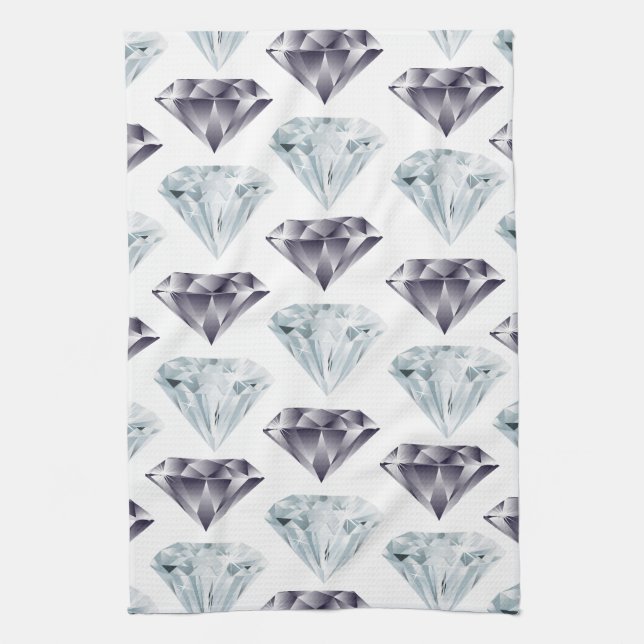 Serviettes de cuisine en luxe diamant (Vertical)