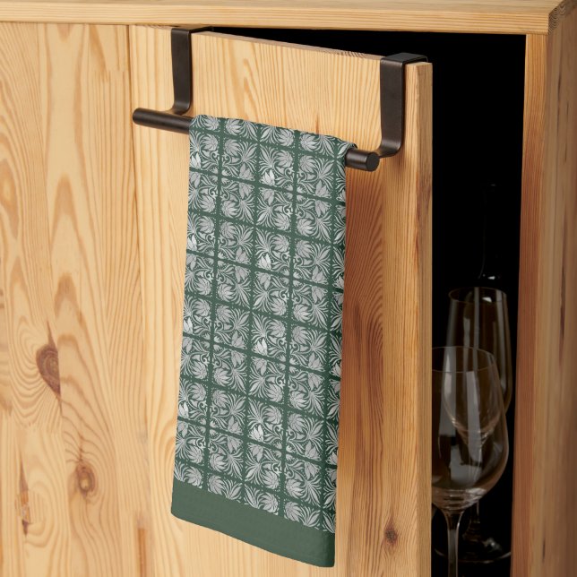 Serviettes de cuisine Essence Émeraude (Pliage en tiers)