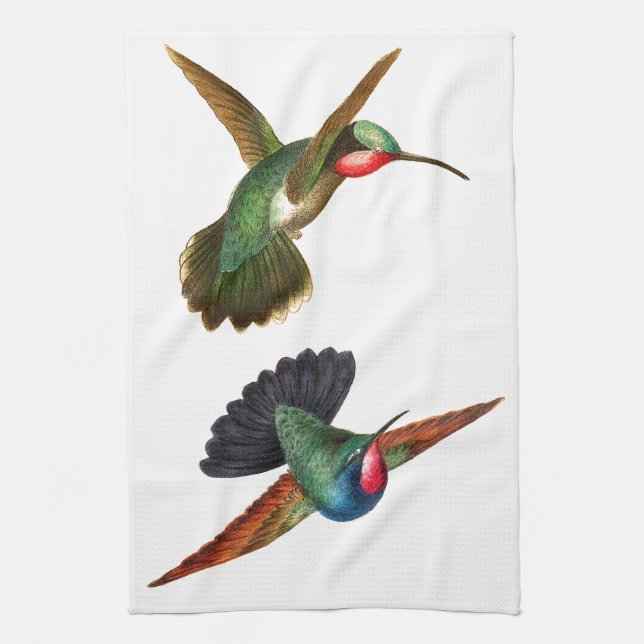 Serviettes de cuisine exotiques de faune d'oiseau (Vertical)