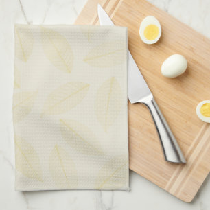 Serviettes de cuisine feuille et paille