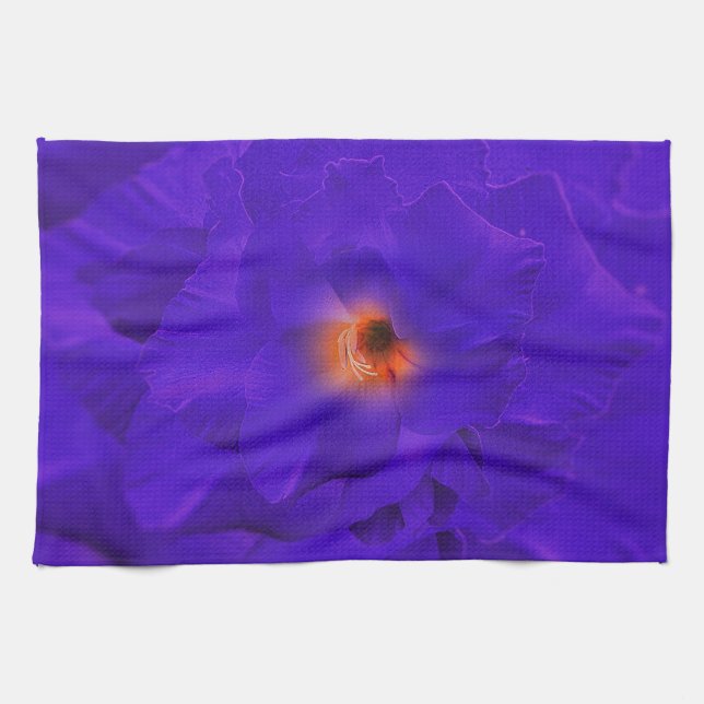 Serviettes de cuisine Fleur d'épée violet Multipli (Horizontal)