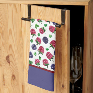 Serviettes de cuisine framboises de campagne