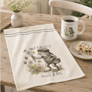 Serviettes de cuisine grenouille fantaisiste pour