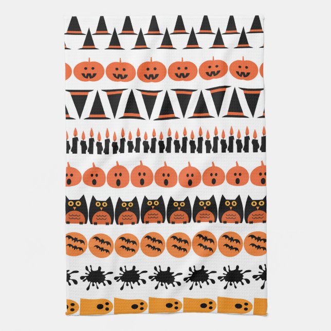Serviettes de cuisine Halloween éffrayantes (Vertical)
