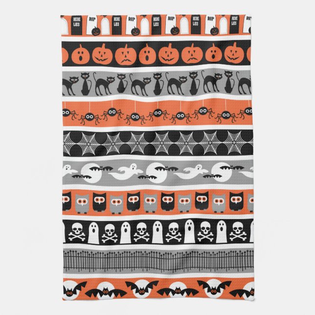 Serviettes de cuisine Halloween éffrayantes (Vertical)