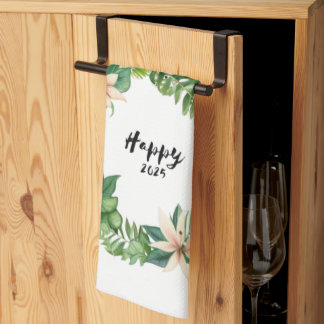 Serviettes de cuisine Happy2025Wreath