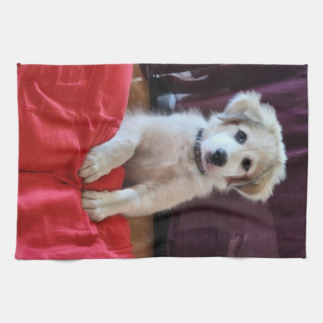 Serviettes de cuisine Happy Pup! (Horizontal)