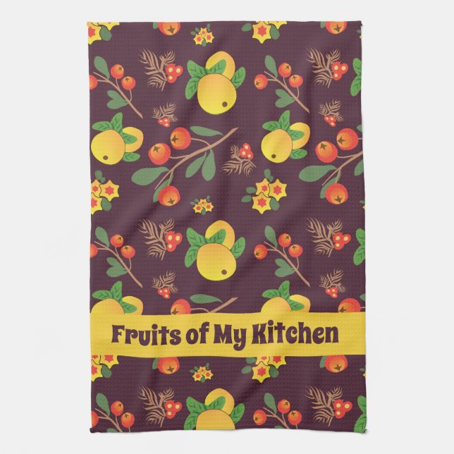 Serviettes de cuisine Motif Fruit (Vertical)