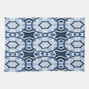 Serviettes de cuisine Multi couleur géométrique de