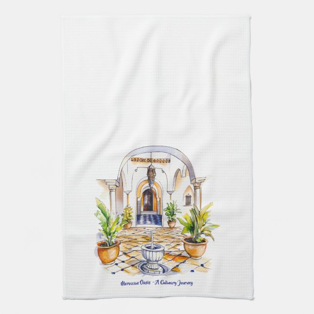 Serviettes de cuisine Oasis marocain - Un voyage c (Vertical)