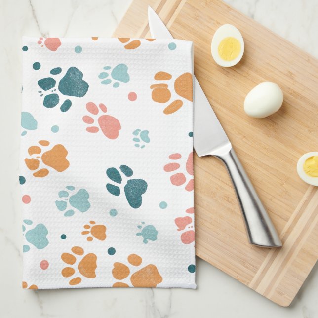 Serviettes de cuisine personnalisées (Quart Plié)
