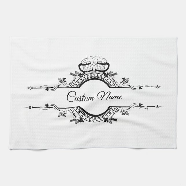 Serviettes de cuisine personnalisées (Horizontal)
