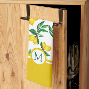 Serviettes de cuisine personnalisées au monogramme