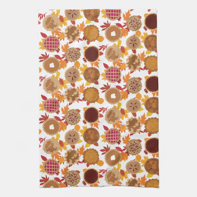 Serviettes de cuisine pour les fêtes d'automne (Vertical)
