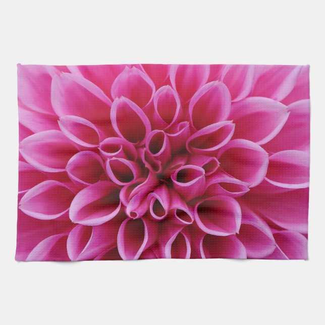 Serviettes De Cuisine Rose Fleur (Horizontal)