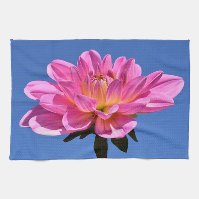 Serviettes De Cuisine Rose Fleur (Horizontal)