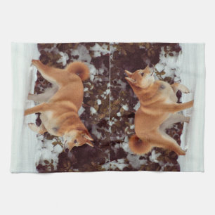 Serviettes de cuisine Shiba Inu