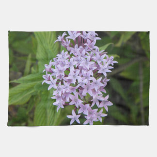 Serviettes de cuisine tropicales florales pourpres