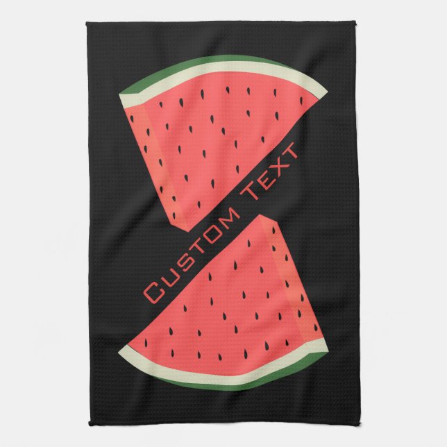 Serviettes de cuisine Watermelon - Texte et couleu (Vertical)