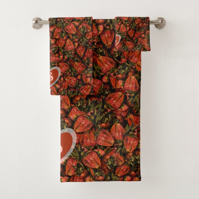 Serviettes de fraises (En situation)