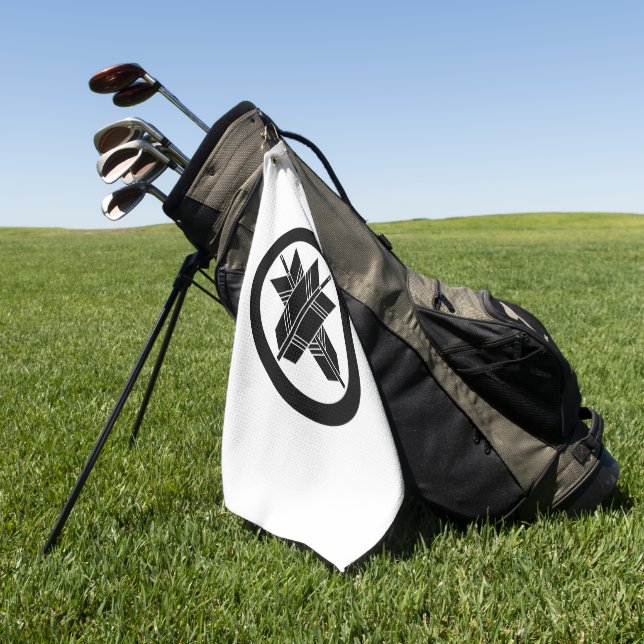 Serviettes de golf avec flèches entrecroisées dans (Vert)