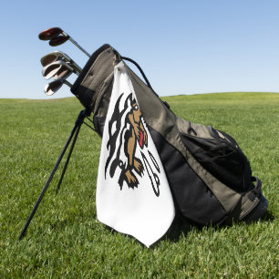 Serviettes de golf de la loutre de mer