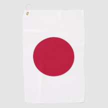 Serviettes de golf Drapeau du Japon Hinomaru Risin