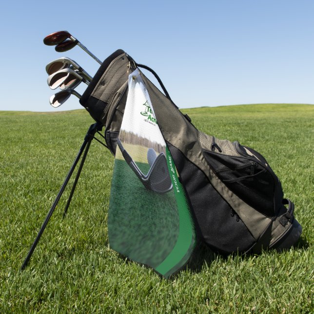Serviettes de golf personnalisées 4Tee Acres (Vert)