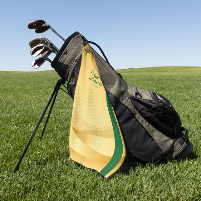 Serviettes de golf personnalisées 4Tee Acres (Vert)