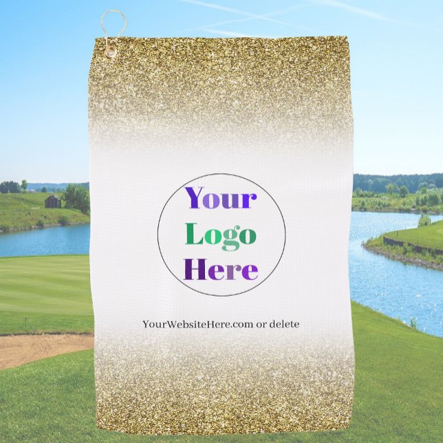 Serviettes de golf personnalisées en or sans minim (Créateur téléchargé)