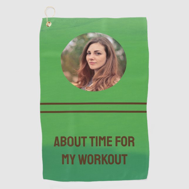 Serviettes de golf personnalisées : Votre secret d (Devant)